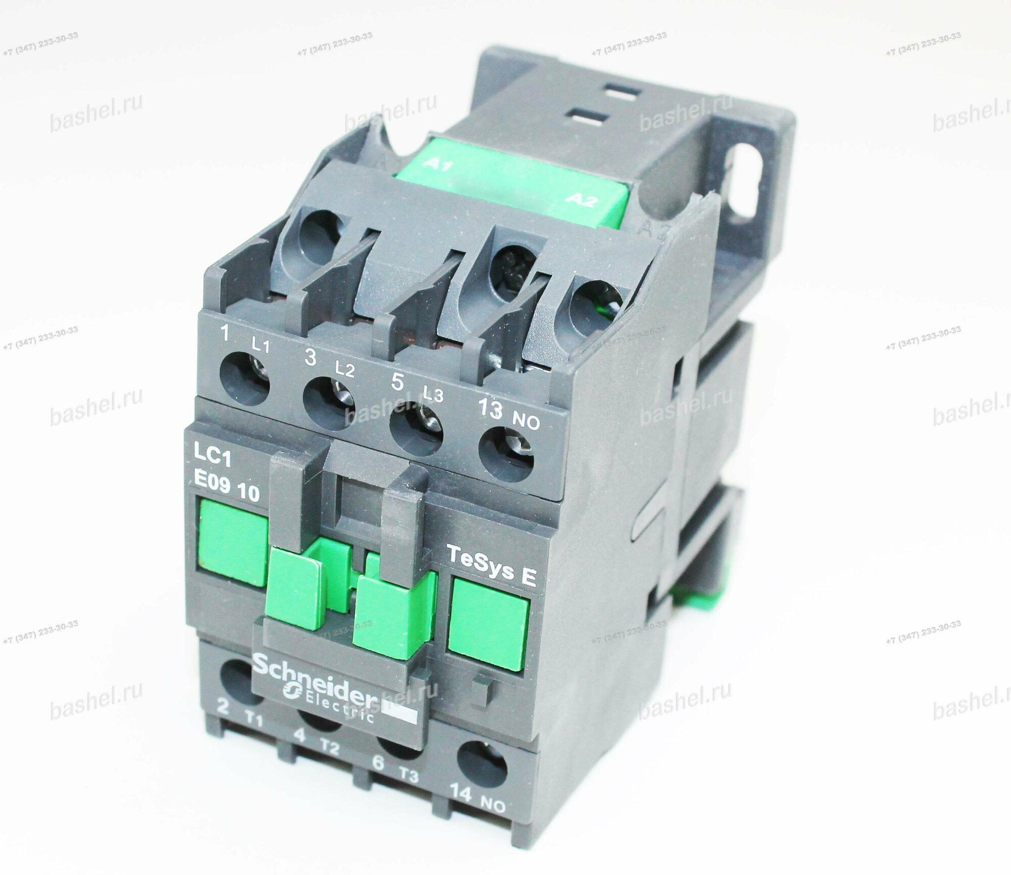 Контактор Schneider Electric LC1E0910M7 (КМИ TESYS E) 1НО 9А 400В AC3 230В 50/60Гц, Schneider Electric