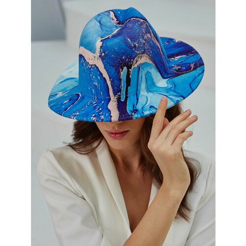 фото Шляпа , размер 56-58, синий нет бренда