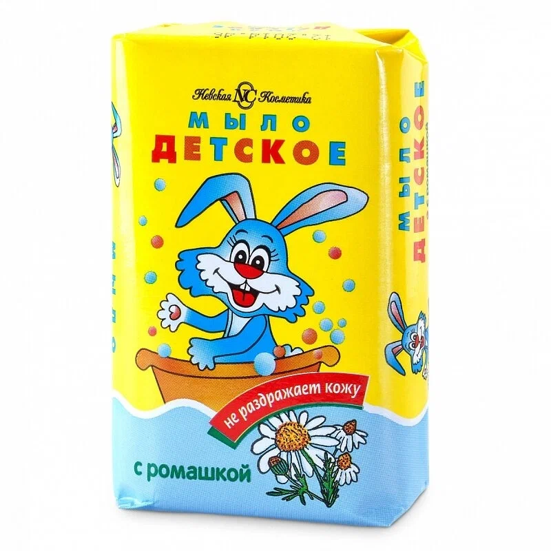 Мыло туалетное Детское Невская косметика с экстрактом ромашки, 90г