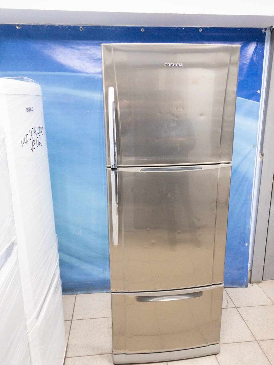 Холодильник б/у Toshiba GR-M55SVTR TS