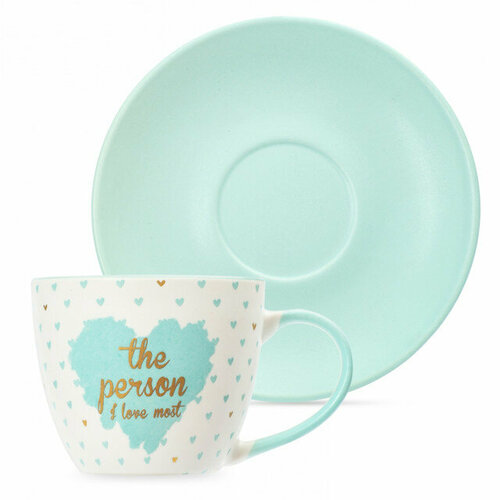 Чашка с блюдцем sij tiffany 240мл фарфор 1597₽