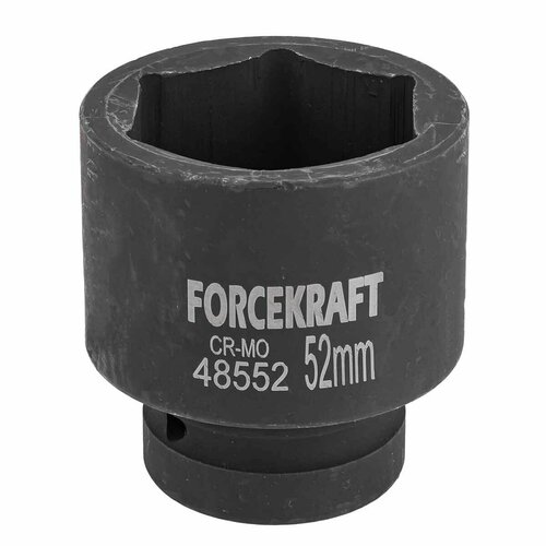 Головка ударная 1', 52мм (6гр.) FORCEKRAFT FK-48552 головка ударная 1 42мм 6гр forcekraft fk 48542