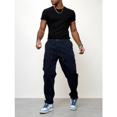 Джинсы зауженные , размер W29/L28, синий джинсы зауженные размер w29 l28 серый