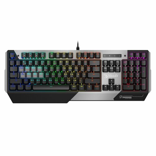 Клавиатура A4Tech Bloody B865N механическая серыйчерный USB for gamer LED 824700₽