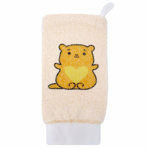Мочалка vival kids рукавица 24х12х07см хлопок 797₽