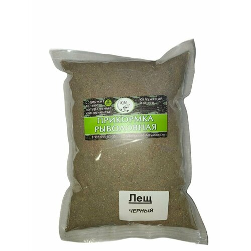 фото Прикормка "калужский мастер лещ черный", 1 пачка
