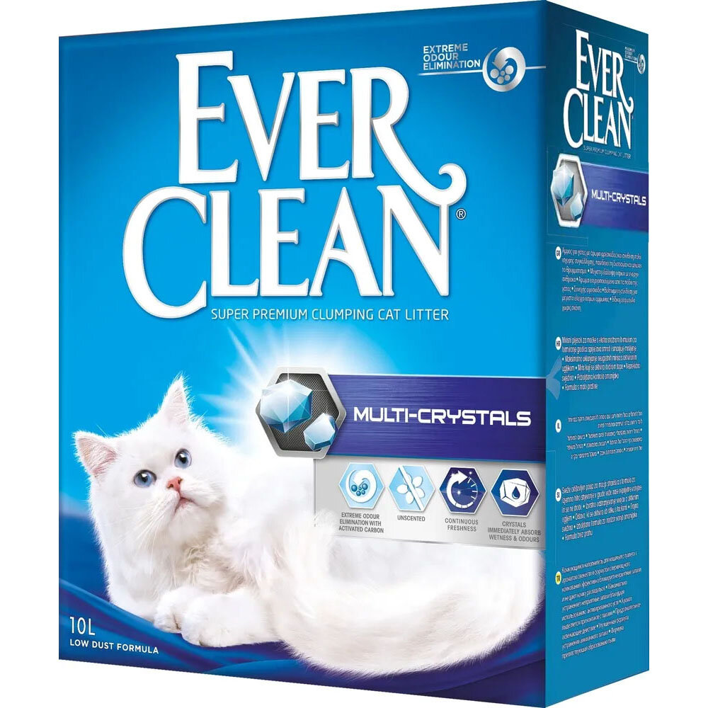 Ever Clean Multi Crystals Blend комкующийся наполнитель с силикагелем 10 л