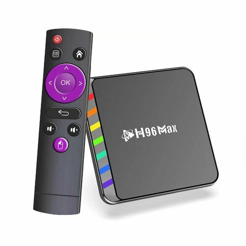 Смарт ТВ приставка H96 Max W2 432GB Amlogic S905W2 Android 110 Wi-Fi 245GHz AV1 Smart TV Box 4K UHD Андроид ТВ бокс Медиаплеер 399900₽