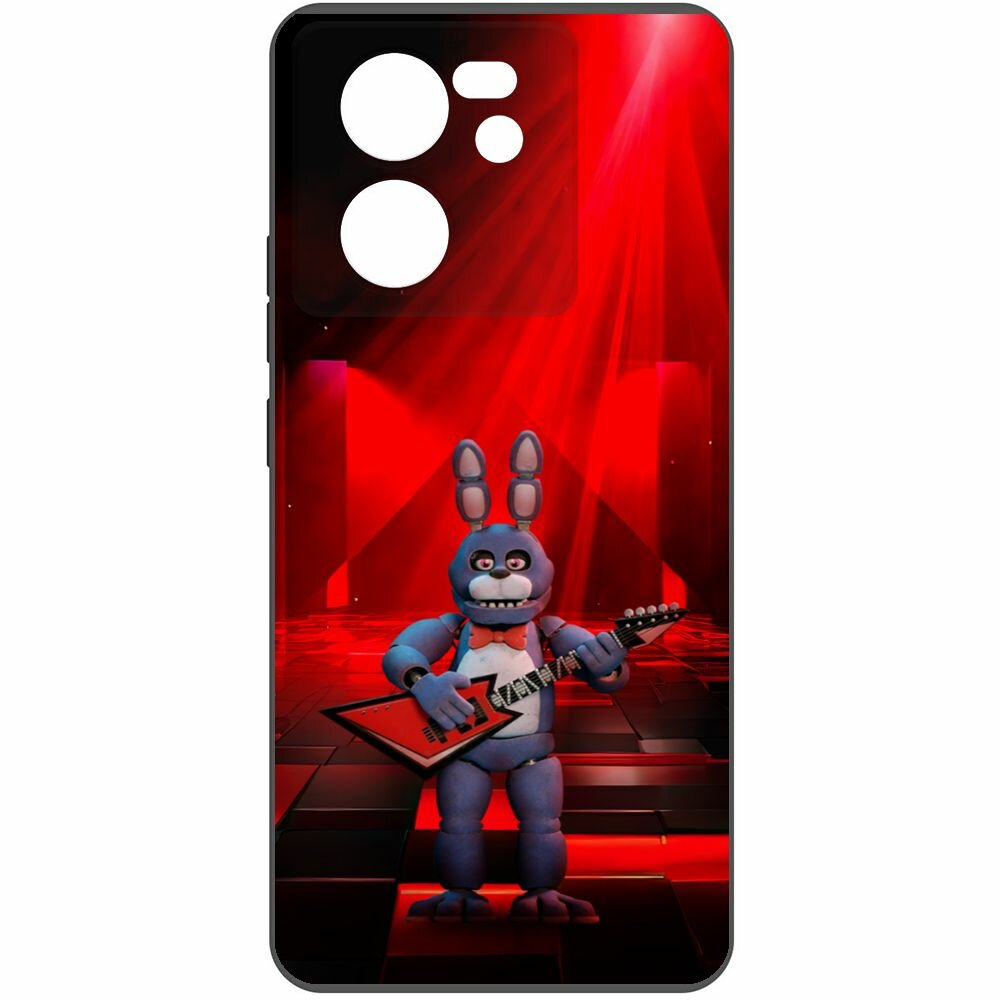 Чехол-накладка Krutoff Soft Case фнаф (FNAF) - Бонни с гитарой для Xiaomi 13T Pro черный