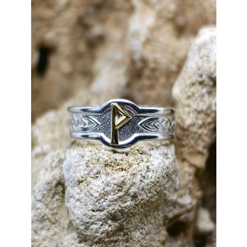 фото Кольцо sidorge, размер 19, серебряный, золотой