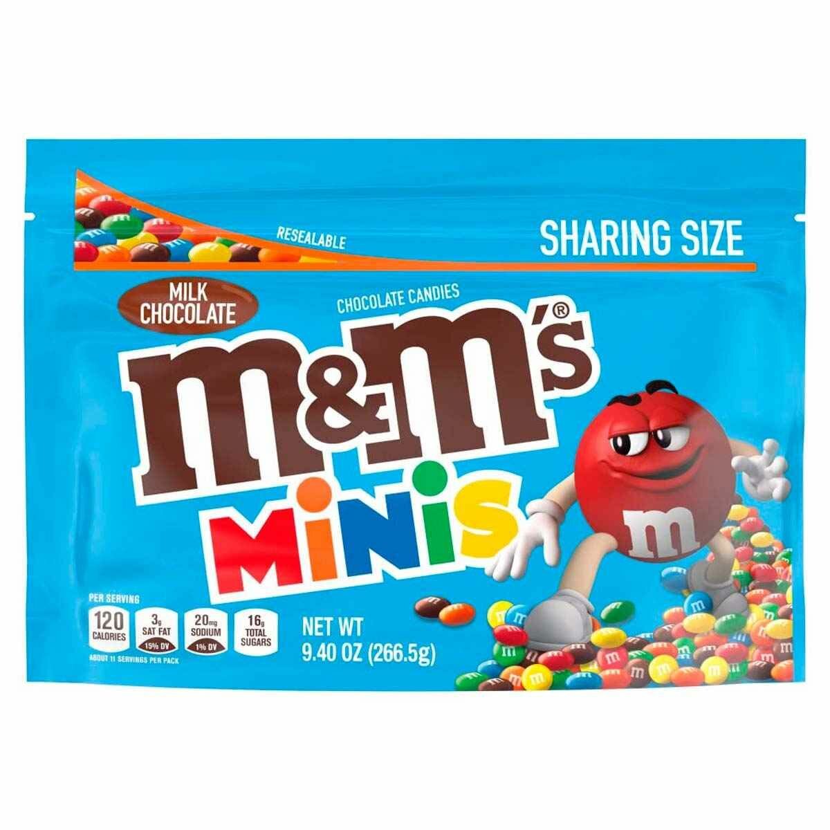 Драже M&M's Minis с молочным шоколадом (США), 266,5 г