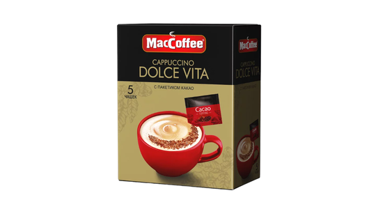 Напиток кофейный MacCoffee Cappuccino Dolce Vita 5 шт
