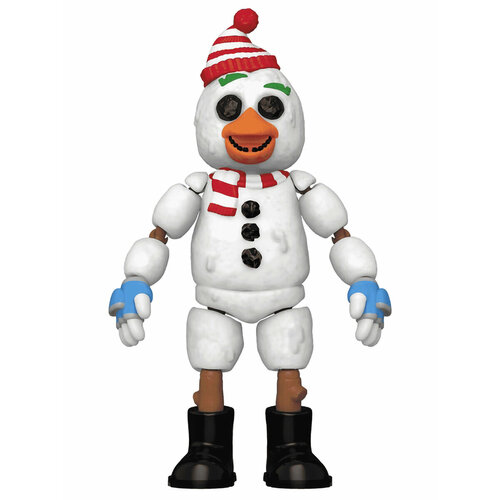 фигурка игрушка фнаф fnaf чика 10 см Фигурка Funko Action Figure Games FNAF Holiday Snow Chica 72482