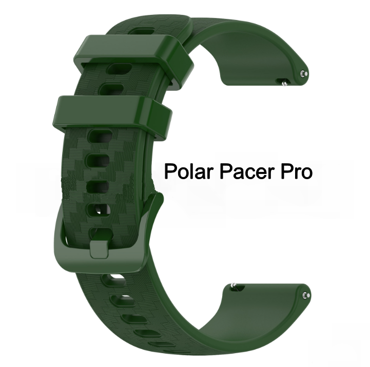 Сменный, гипоаллергенный, силиконовый ремешок-браслет MyPads Hypo для умных смарт-часов Polar Pacer Pro с функцией быстрой замены, быстросъемный, з.