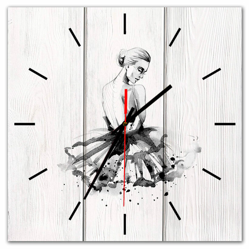 Настенные часы Балерина, 60х60 см