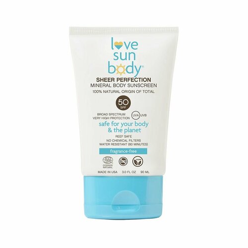 Love Sun Body Sheer Perfection Минеральный солнцезащитный крем для тела SPF50 Без аромата 90мл