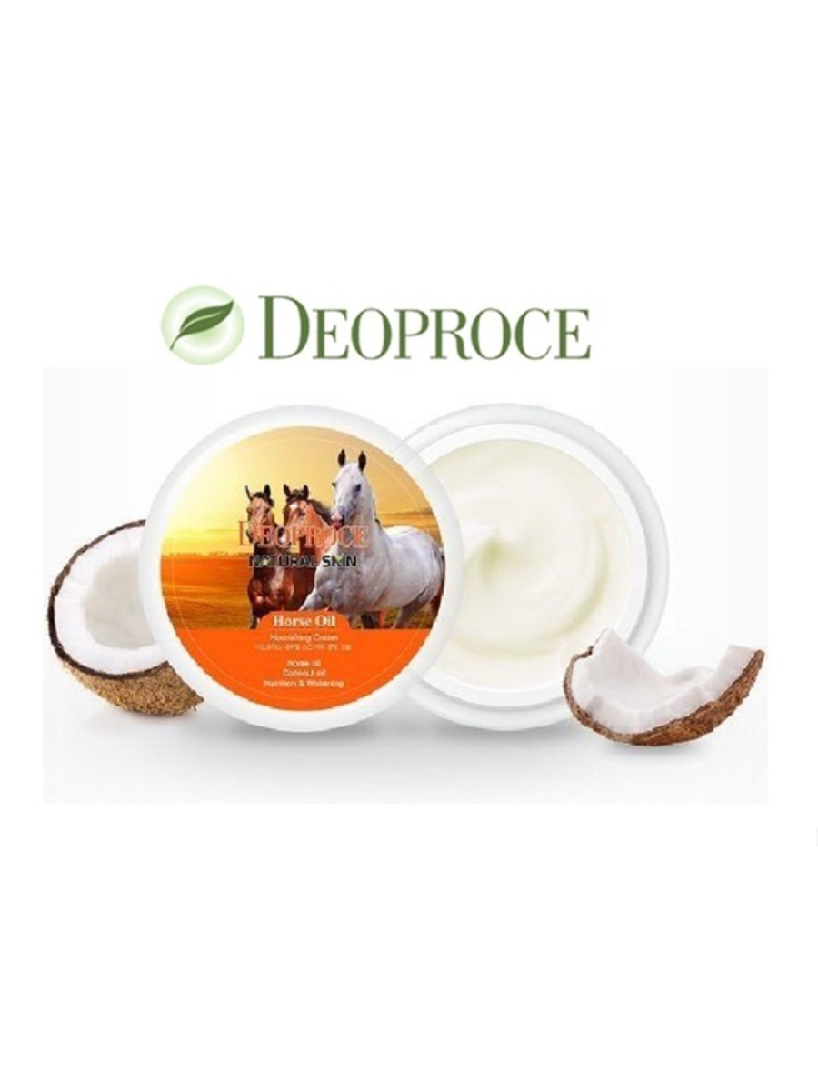 Deoproce Крем для тела Natural Skin Horse Oil Nourishing Cream, 100 мл