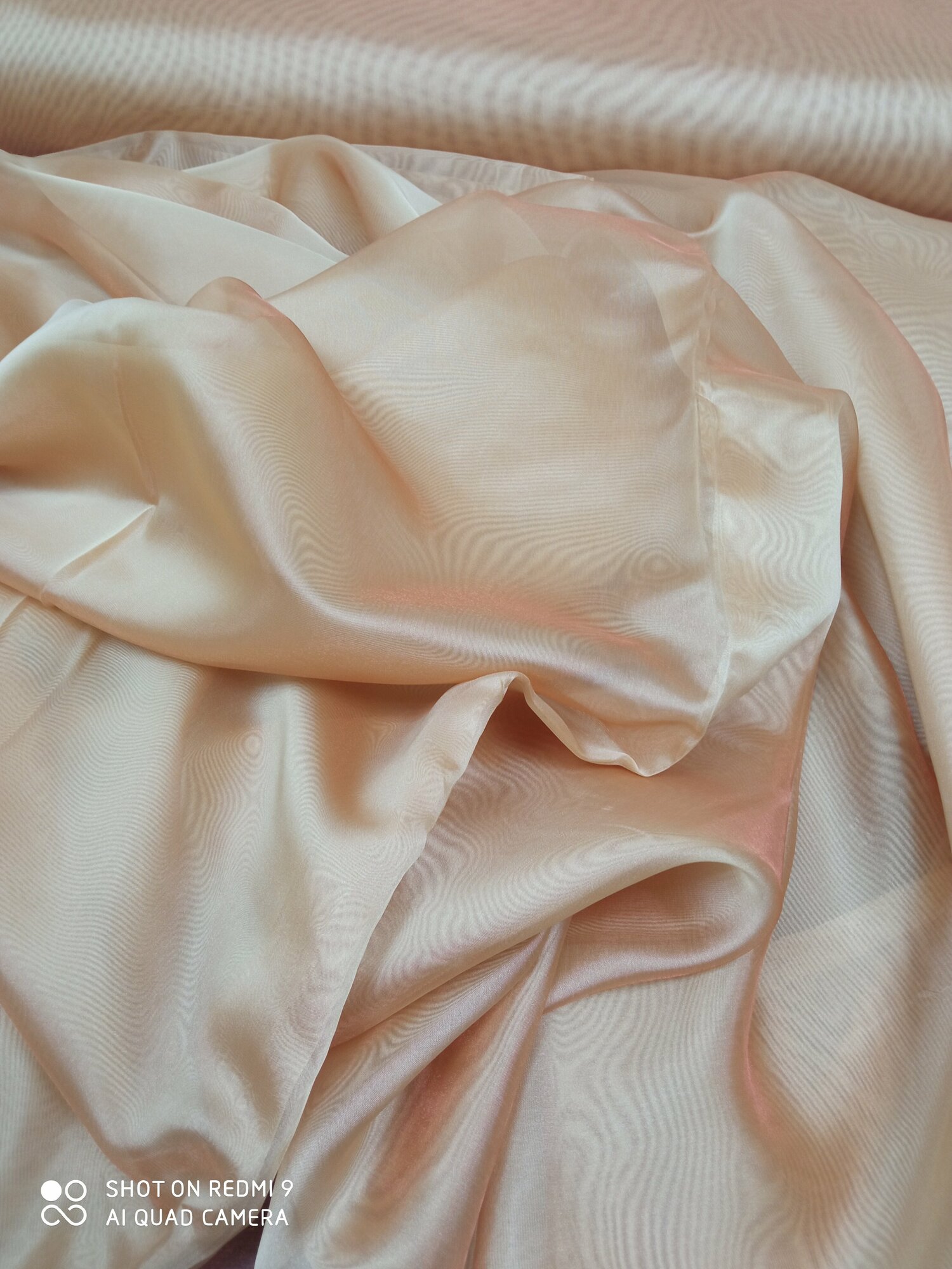 Микровуаль ткань цвет розовое золото