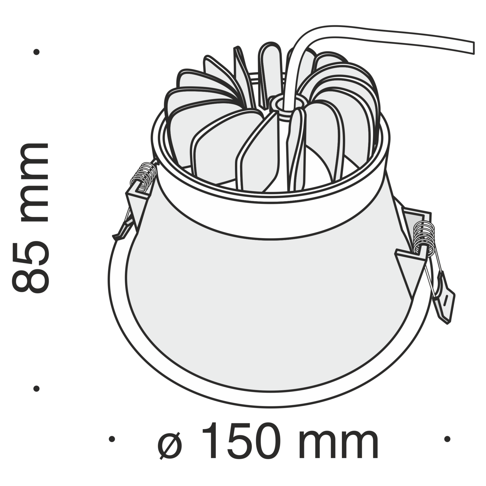 Встраиваемый светильник Technical Stella DL039-L15W4K