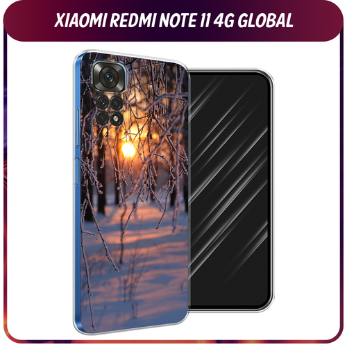 Силиконовый чехол на Xiaomi Redmi Note 11 4G Global/Redmi Note 11S / Редми Ноут 11 Global/11S Зима 7 силиконовый чехол на xiaomi redmi note 11 4g global redmi note 11s редми ноут 11 global 11s кот меломан прозрачный