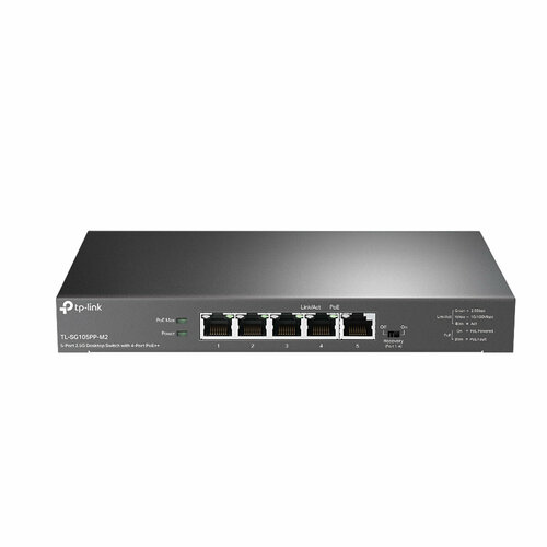 TP-Link TL-SG105PP-M2 Настольный коммутатор с 5 портами 25 Гбитс 4 порта PoE 1801600₽