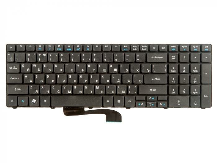 Клавиатура (keyboard) для Acer Aspire 5738, 5250, 5410, 5542, 5553, 5560, 5733, 5739, 5740, 5741, 5742, 5749, 5750G, 5536, (ZeepDeep Haptic)