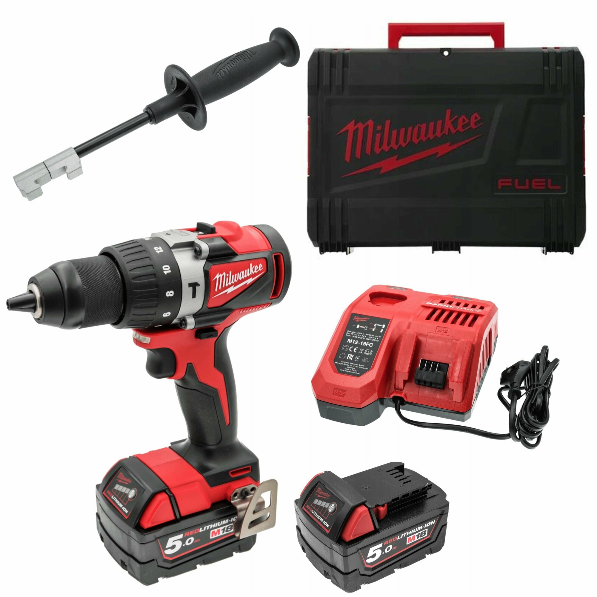 Аккумуляторная дрель-шуруповерт Milwaukee M18 BLDD2-502X