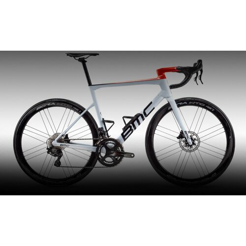 Велосипед BMC Teammachine SLR 01 TWO DURA ACE DI2 DISC COSMIC SL32 Белый/черный/красный (2023) 47, Белый/черный/красный