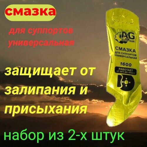 Смазка для суппортов (2 штуки) универсальная МС 1600, 5г