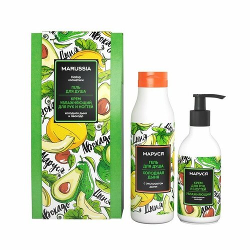 Набор MARUSSIA Холодная дыня и авокадо гель для душа 400 мл крем для рук 250 мл 535₽