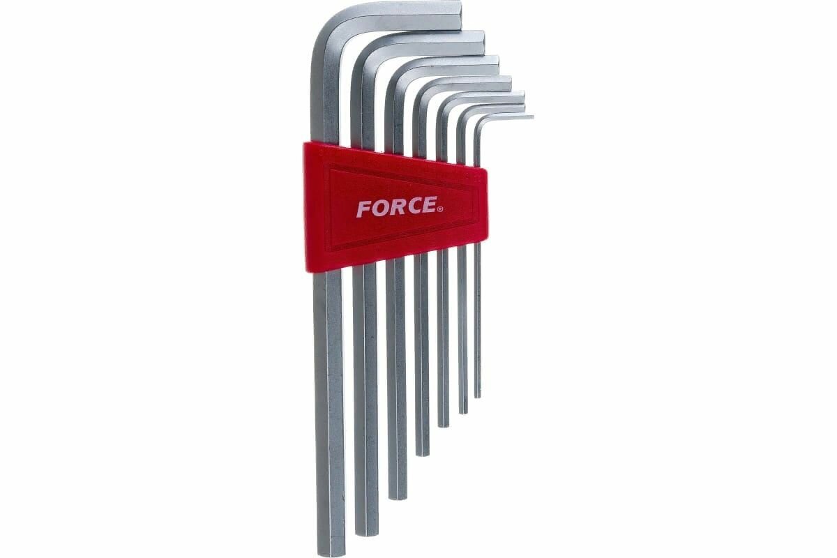 Набор дюймовых удлинненных Г-образных 7предметов шестигранников FORCE 5072LS