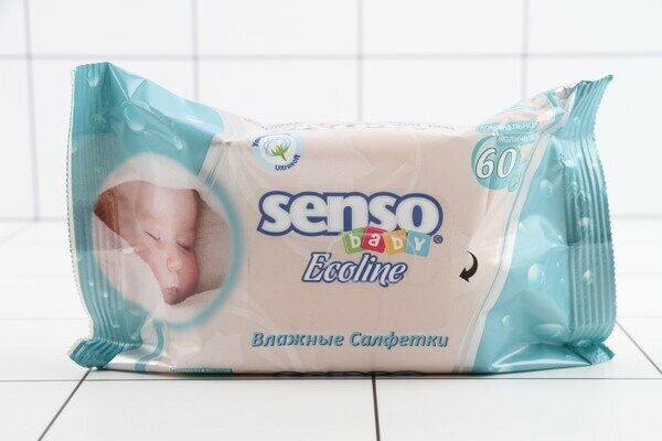Детские влажные салфетки Senso Baby Ecoline, 60 шт. - фото №6