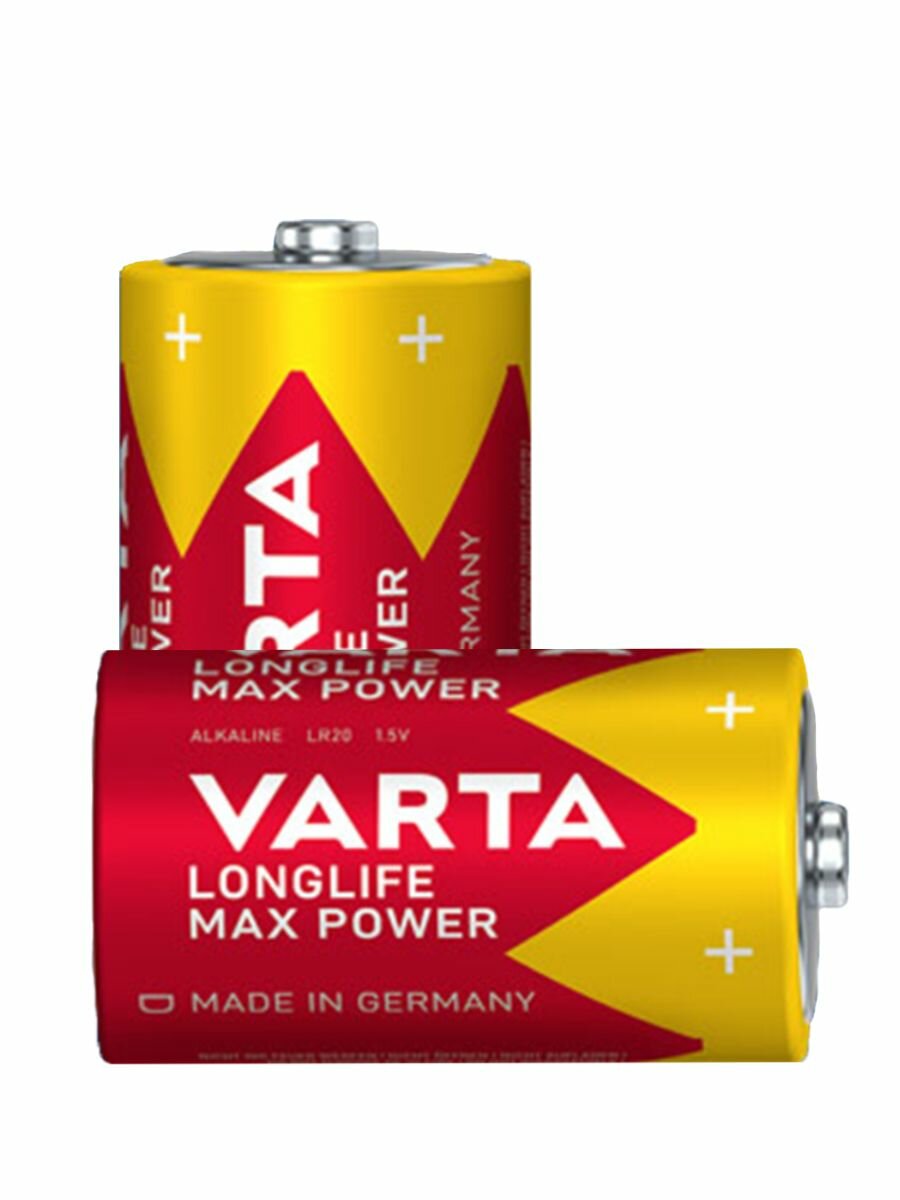 батарейка VARTA LONGLIFE MAX POWER D блистер 2шт - фото №16
