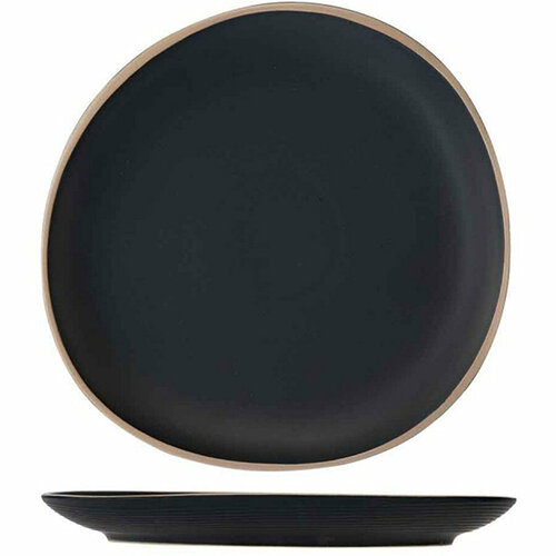 Тарелка мелкая "Galloway", 26 см, черный, керамика, Cosy&Trendy, 3276026