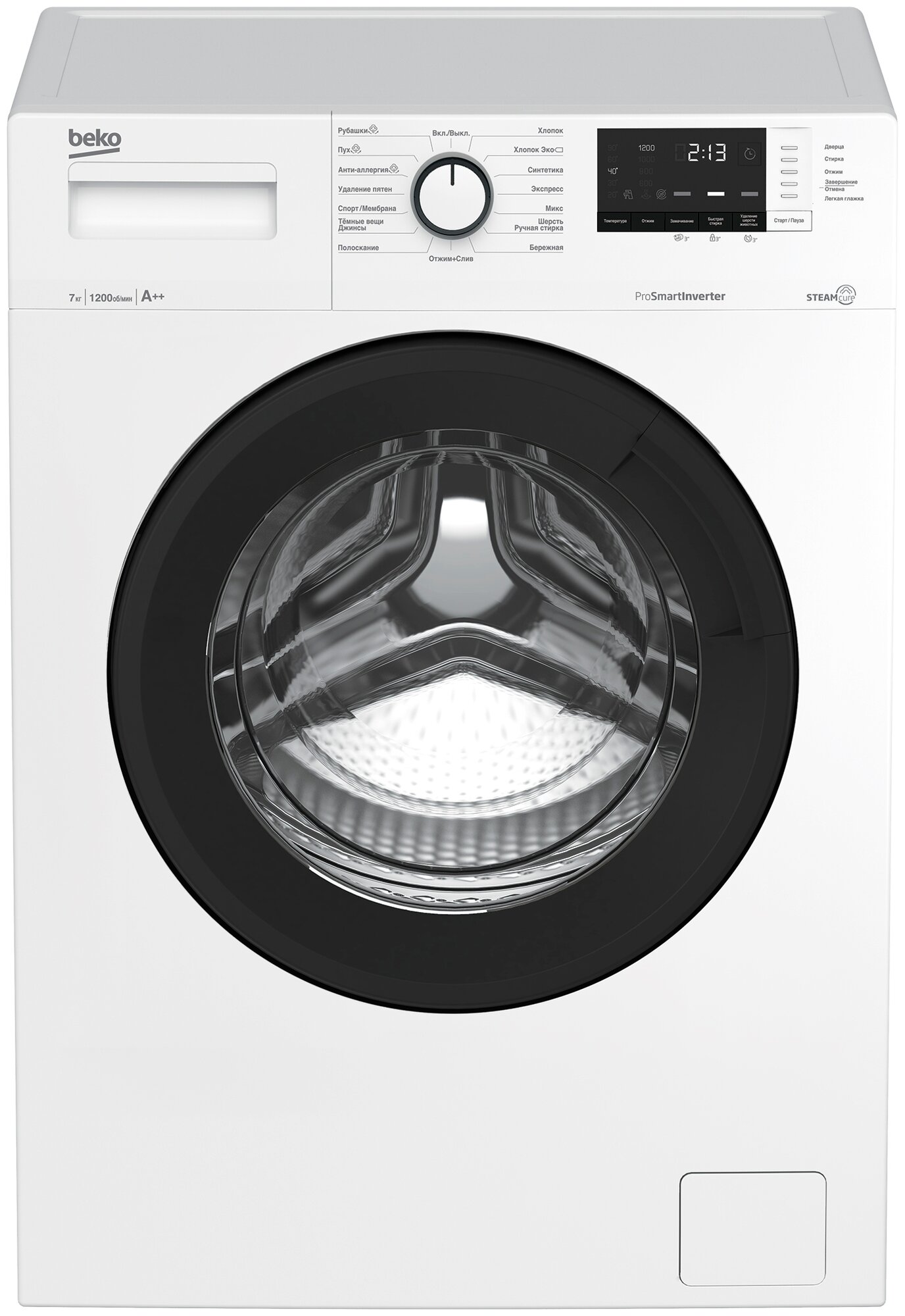 Стиральная машина Beko WSRE7612XAWI (7322910001) на 7кг, белая