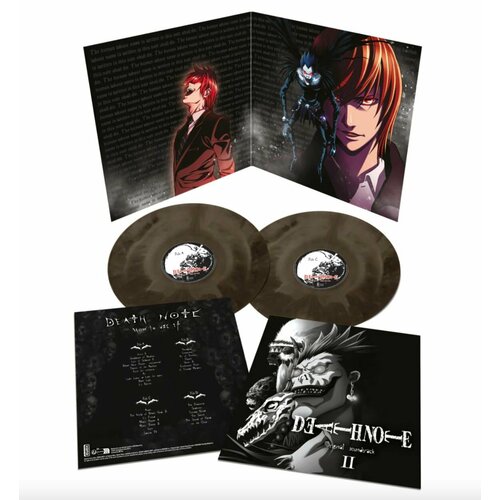 Death Note Vol. II (2) (1000шт в мире, Silver-Black Galaxy Limited Edition) Цвет: Черно-Серебряная Галактика, Виниловая Пластинка, Саундтрек Аниме Тетрадь Смерти