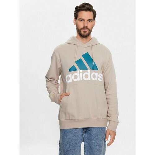 Худи adidas, размер M [INT], бежевый толстовка puma essentials big logo men’s hoodie размер l синий
