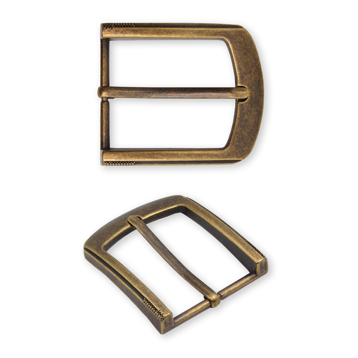 Пряжка для ремня мужская 35 мм, металлическая, Айрис (бронза) — фото 1