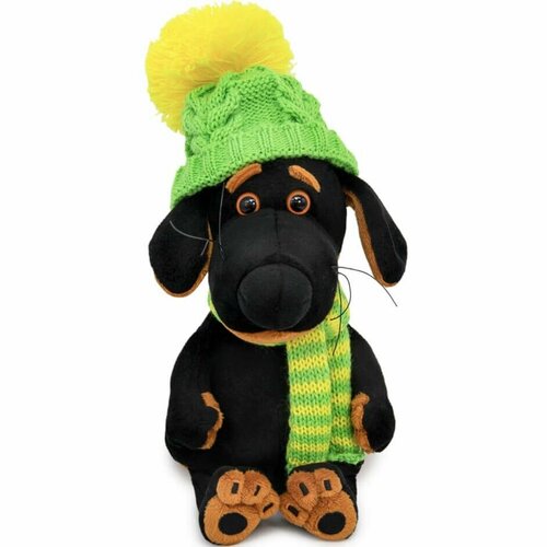 Ваксон Бэби VB-034 в зелёной шапке и шарфе 19 см