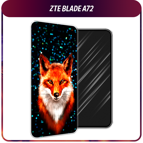 Силиконовый чехол на ZTE Blade A72/V40 Vita / ЗТЕ Блэйд А72/V40 Вита Волшебная лиса
