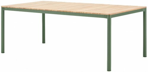 Стол обеденный деревянный ReeHouse Armona Зеленый, натуральный