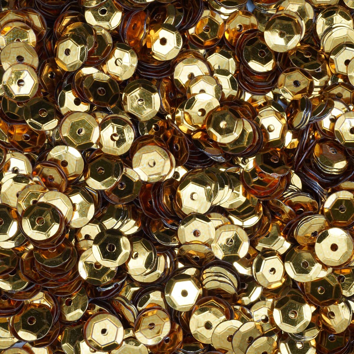 Пайетки граненые, 6 мм, 100 гр (упак) (А1 золото)
