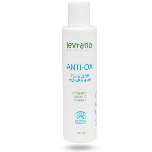 Гель для умывания Levrana ANTI-OX, 200 мл levrana тоник для лица levrana anti ox с комплексом растительных антиоксидантов 150 мл