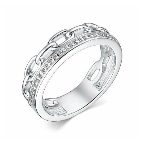 Кольцо Diamant online, серебро, 925 проба, фианит, размер 18.5, бесцветный