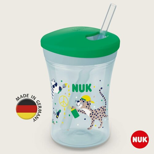 Изображение товара NUK EVOLUTION Поильник непроливайка с трубочкой ACTION 230 мл, 12-36 месяцев