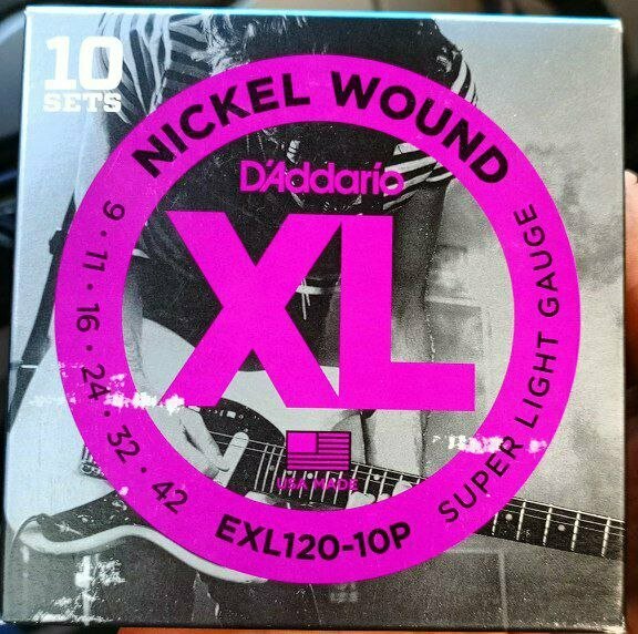 EXL120 XL NICKEL WOUND Струны для электрогитары Super Light 9-42 D`Addario