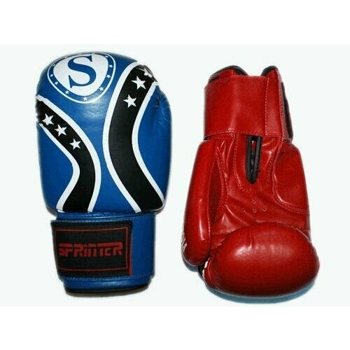 Перчатки бокс SPRINTER FIGHT STAR . Размер-вес 6. Материал: flex, Красный