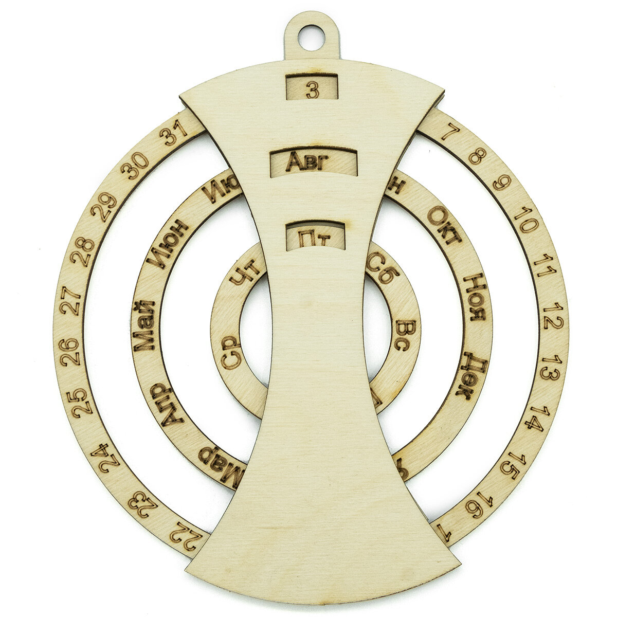 Заготовка деревянная для творчества 'Вечный календарь', 17*20 см, Astra&Craft