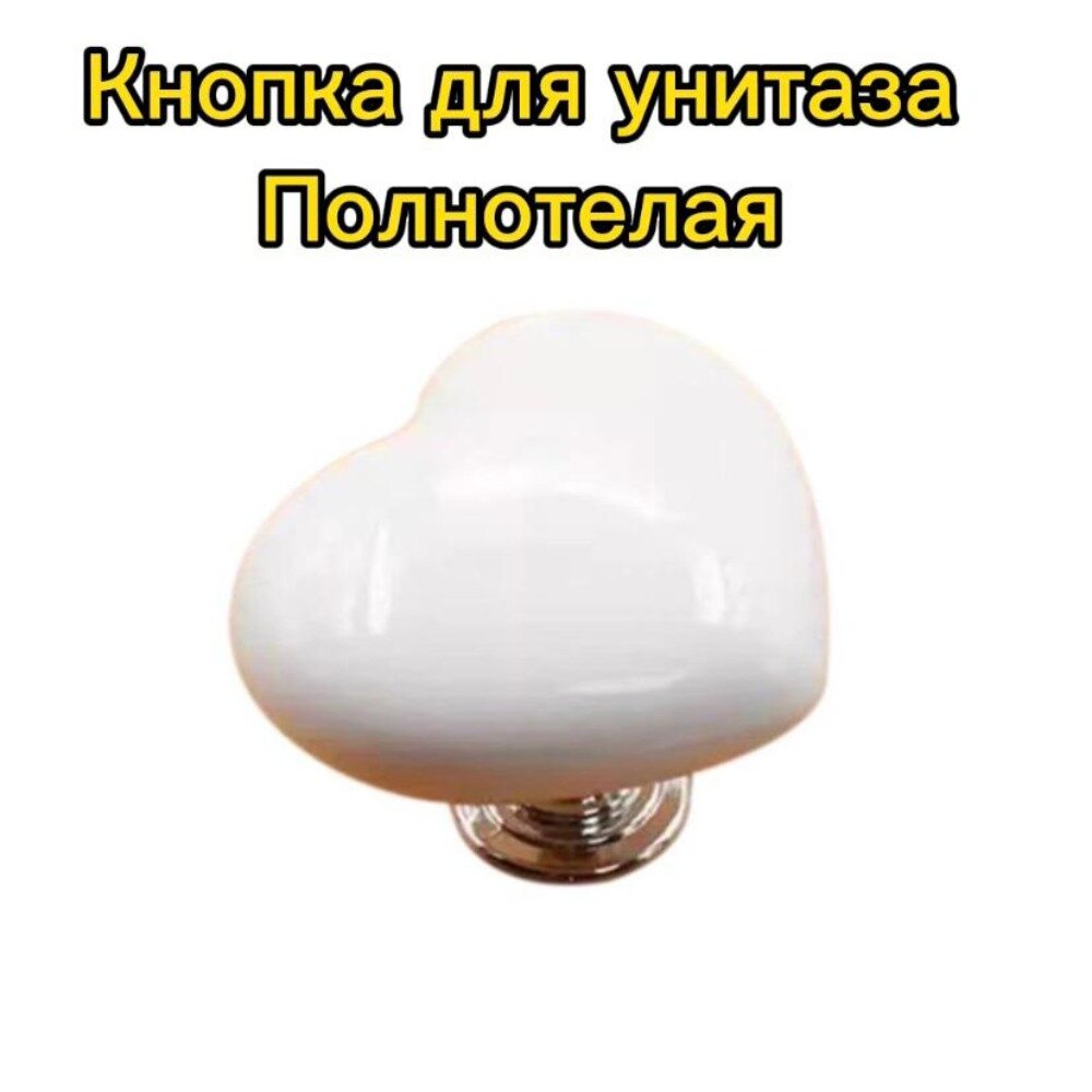 фото Кнопка для унитаза полнотелая