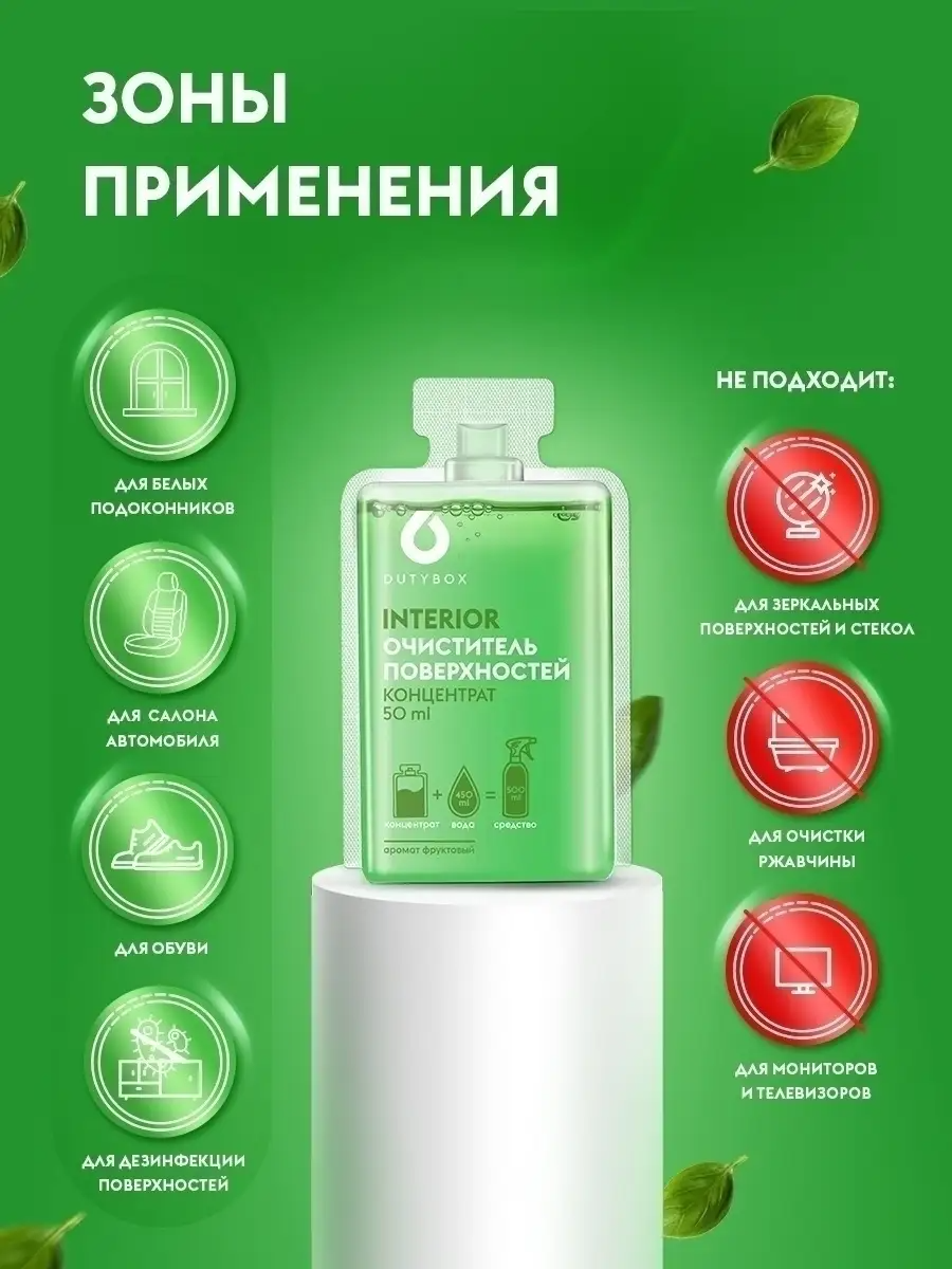 Универсальный очиститель поверхностей Dutybox DB-1502 концентрат 50 мл Без бренда - фото №5